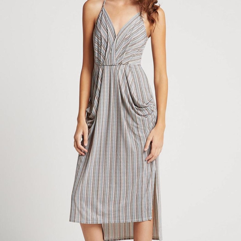 BCBGENERATION Striped midi dress